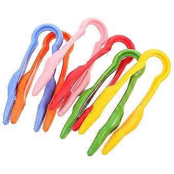 Fine Motor Tweezers for Kids 6Pcs Assorted Color Plastic Exploration Catching Tool Set for Home Use 2026