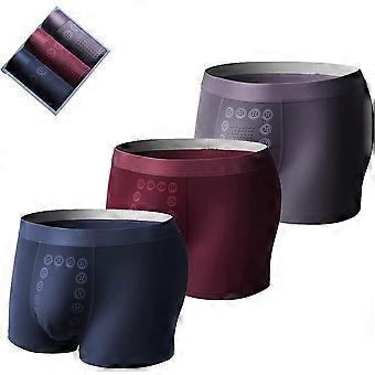 Eft Energy Field Therapy Men's Underwear 3pcs/set Boxer Pants Man Boxer Briefs Magneticfit Pants Breathable Bottom U Convex Pant