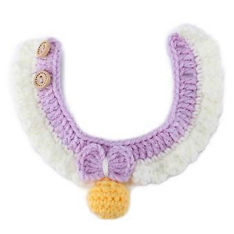 Pet Duck Decorative Collar Pet Chicken Goose Duck Collar Pet Poultry Accessories Pink PurpleM