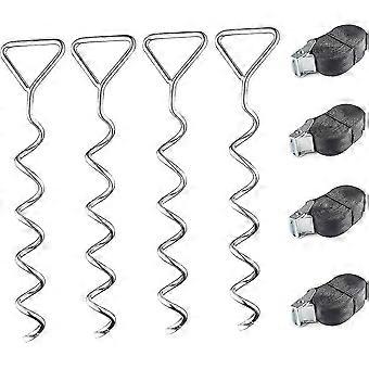 Trampoline Anchor Kit,heavy Duty Trampoline Ground Anchor Kit, Trampoline Tie Down Kit For Trampolines, Swings, Garden Sheds, Playhouses