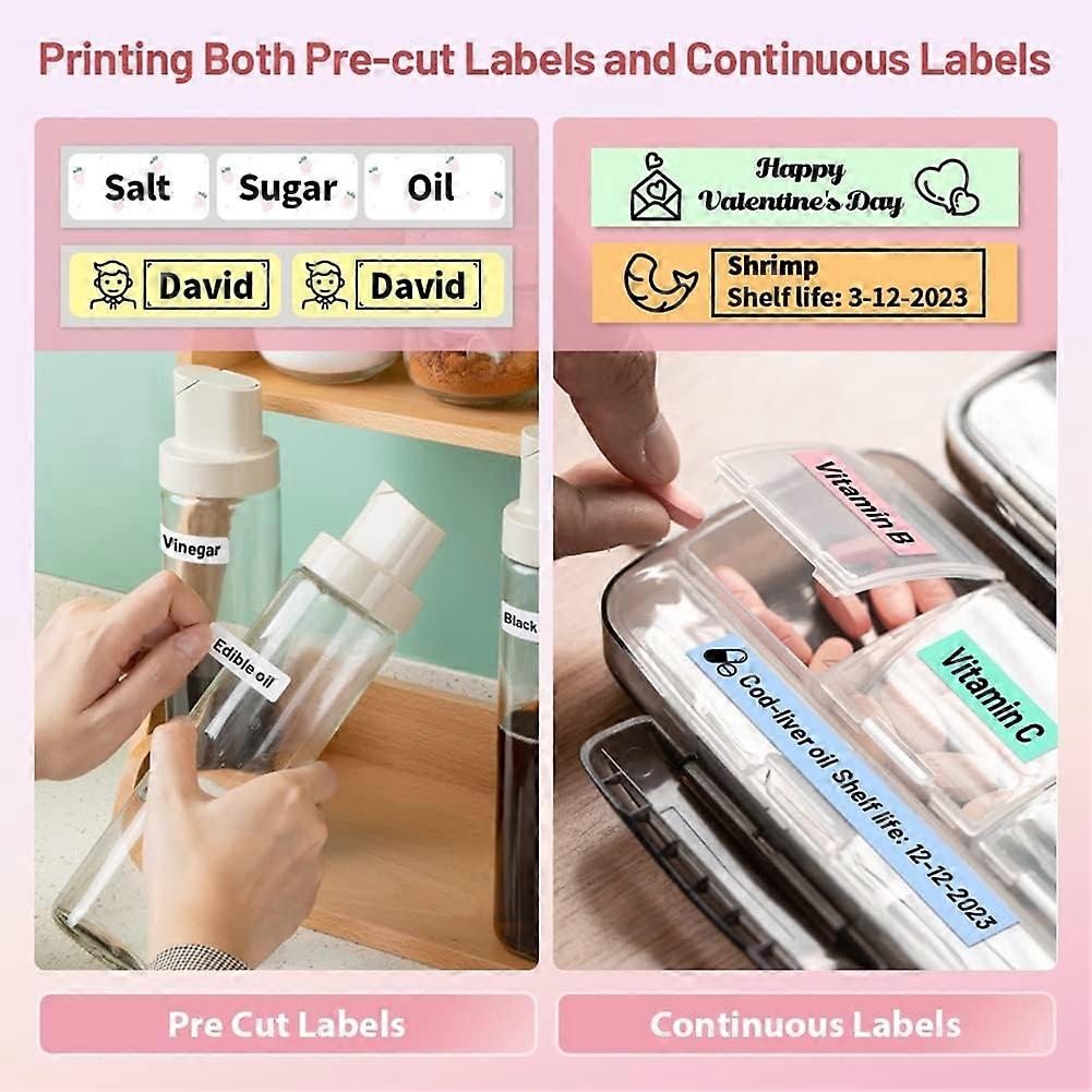 Label Maker Machine, Bluetooth Mini Label Maker for Office, Inkless Thermal Label Printer Portable Sticker Maker