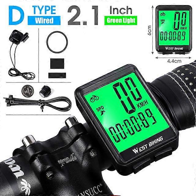 Bike Computer Multifunction LED Digital Rate MTB Bicycle Speedometer Wireless Cycling Odometer Computer Stopwatch
