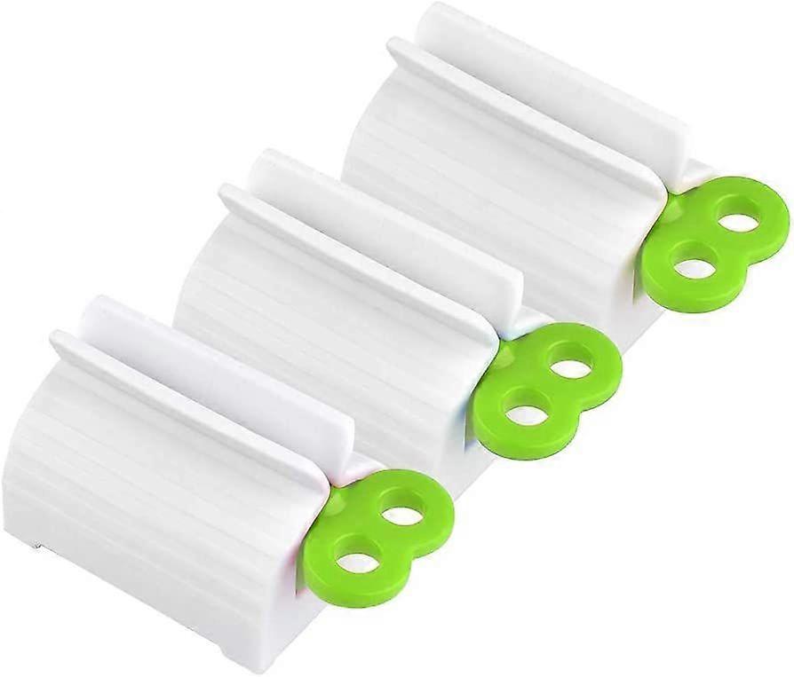 Toothpaste Squeezer,3 Pack Rolling Tube Vertical Toothpaste Plastic DispenserGreen