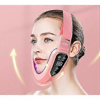Dispositivo di sollevamento facciale Led Fotonica Terapia Viso Dimagrante Vibrante Massaggiatore Doppio Mento V Forma Lifting Viso Bianco