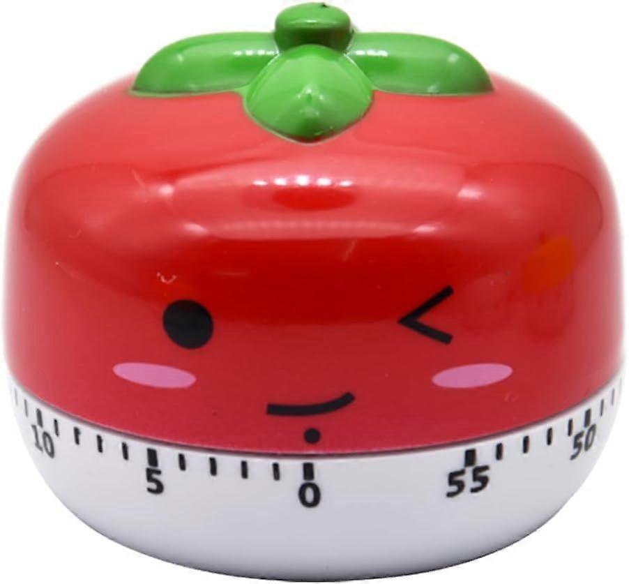1  PCS  Tomato Timer Mechanical Cooking Timer, Cartoon Kitchen Timing Tool for Cooking Baking