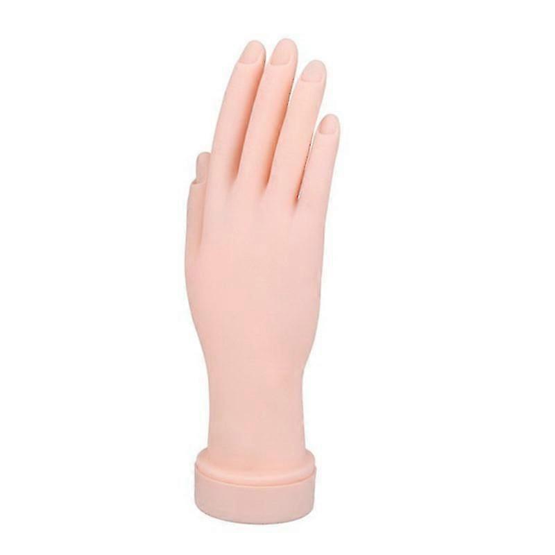 Nail Training Hand Simulation Right-hand Model Flexible Bendable Practice Hand
