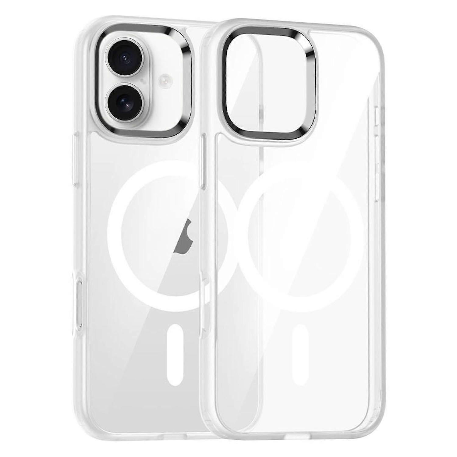 For Apple iPhone 17 Camera Ring MagSafe TPU Hybrid Protective Case Transparent