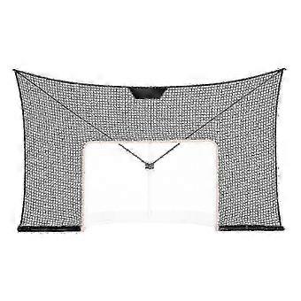 12x7 FT Hockey Goal Backstop Net for Street Hockey, Easy Assemble, Black