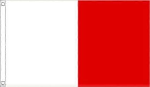 WHITE and RED FLAG HGD1437