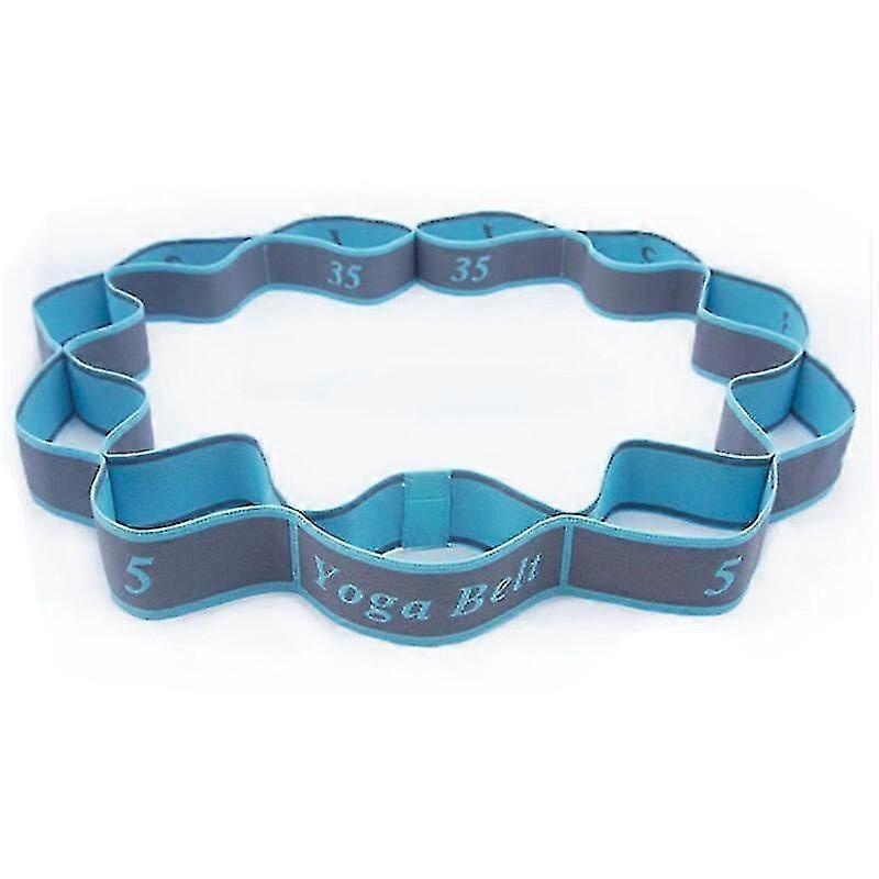 Blue Dance Practice Lying 11 Segment Stretch Pull Rope Resistance Band