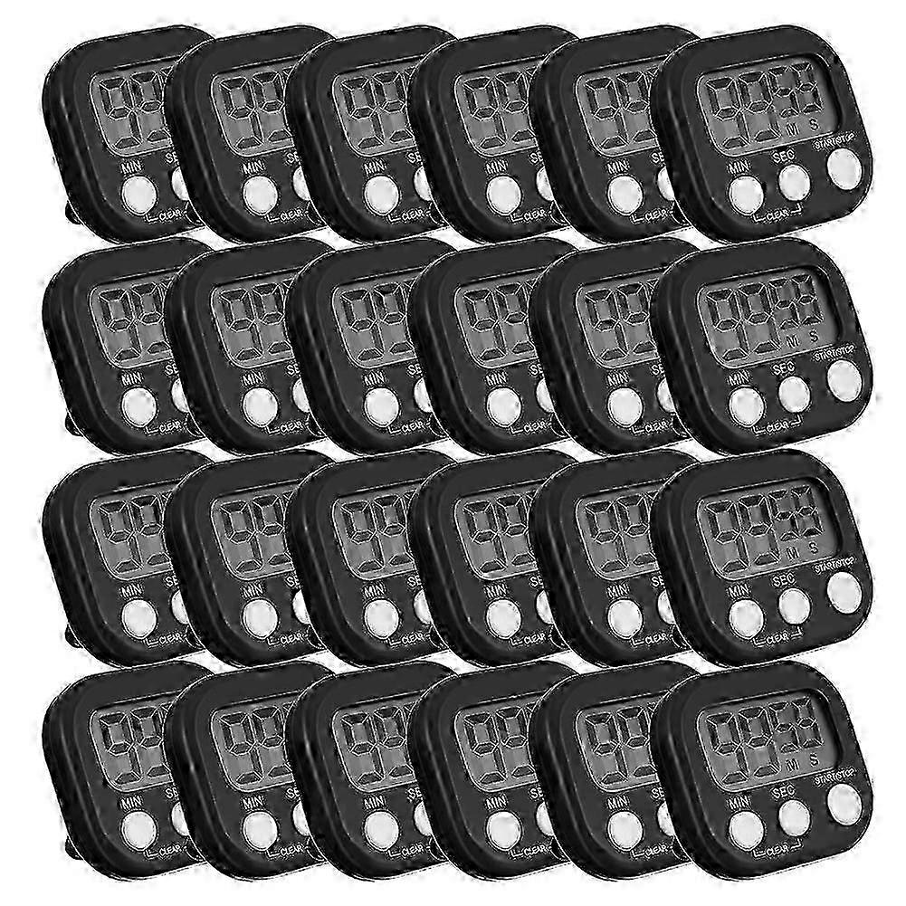24 Pcs Digital Kitchen Timer Bulk Small Magnetic Timer on/Off Switch Minute for Classroom Cooking Ba RF