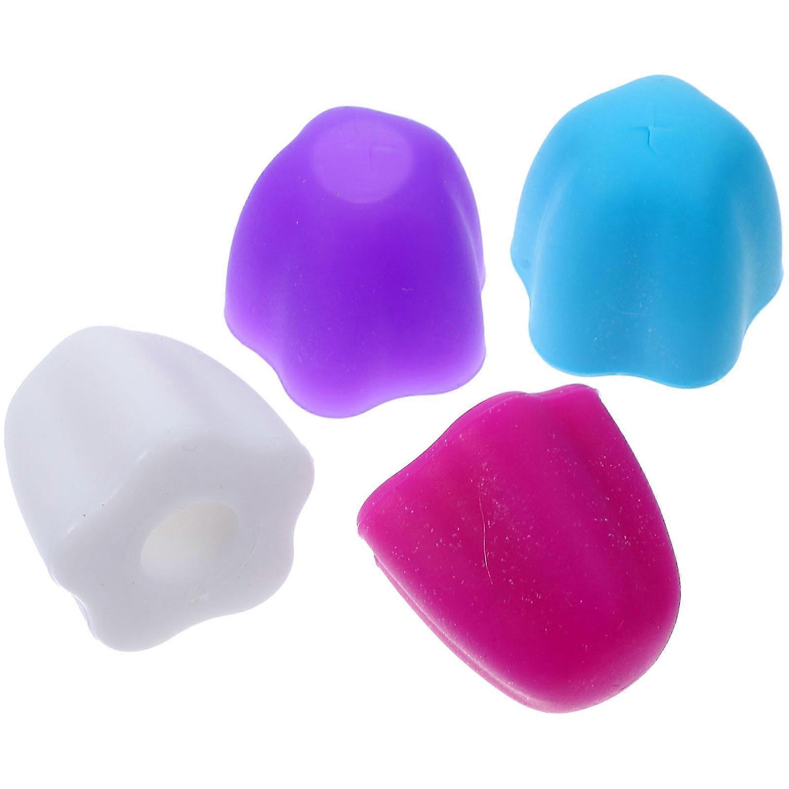 4pcs Creative Toothpaste Caps Silicone Toothpaste Dispensers for Home Toothpaste Squeezers