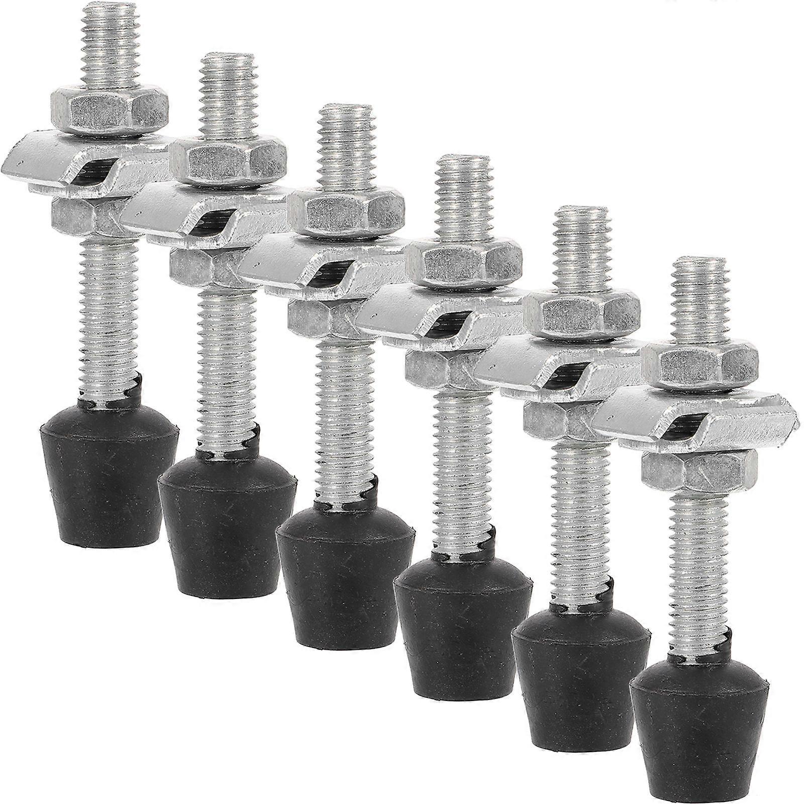 6pcs Toggle Clamp Screws Thread Screws Spindle Tip Iron Galvanized Screws