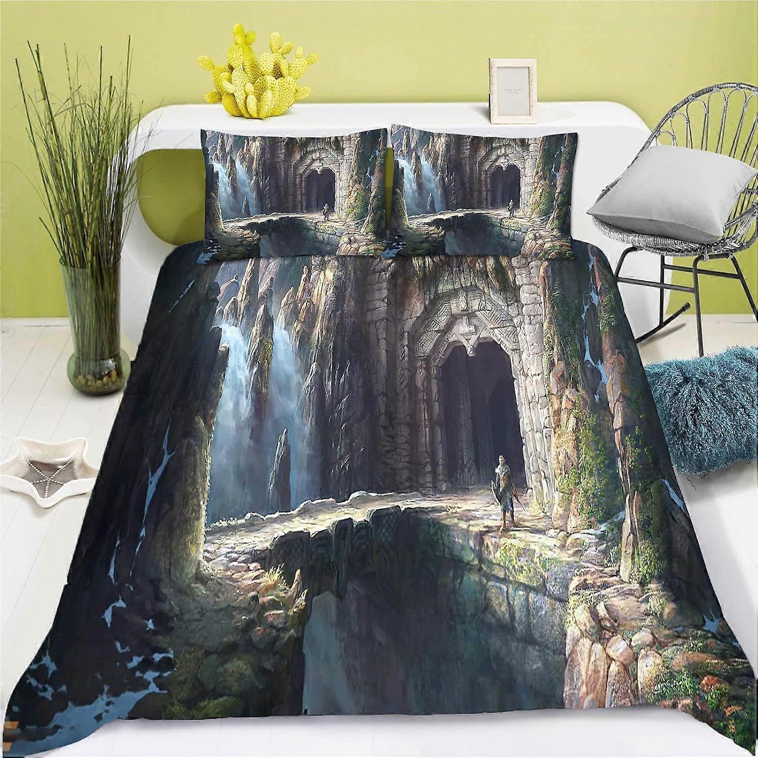 Herr der Ringe: Der Hobbit, Bettbezugs- und Kissenbezug, Bettwäsche-Set aus Mikrofaser