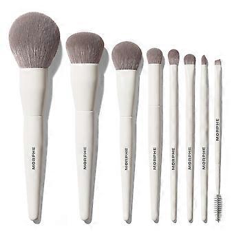 Morphe Best of Blends 8 Piece Makeup Brush Set - Face and Eye Makeup Brushes for Foundation, Concealer, Powder, Blush, Eyeshadow & Brows - Profession