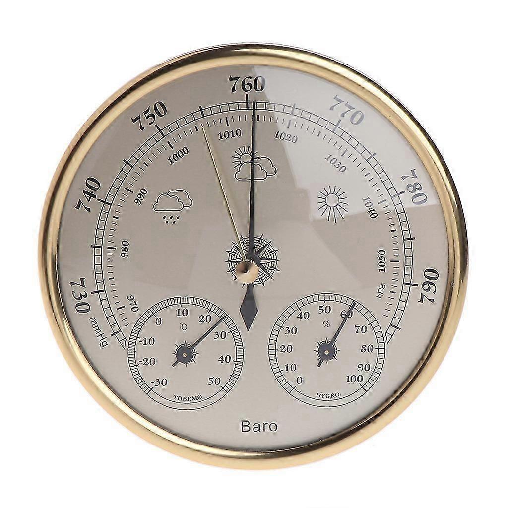 Three in One Wall Mounted Temperature Humidity Pressure Barometer
