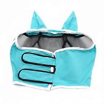 Horse Fly Face Cover Eye-Opening Mesh Horse Face Cover with Ears Animal Gear