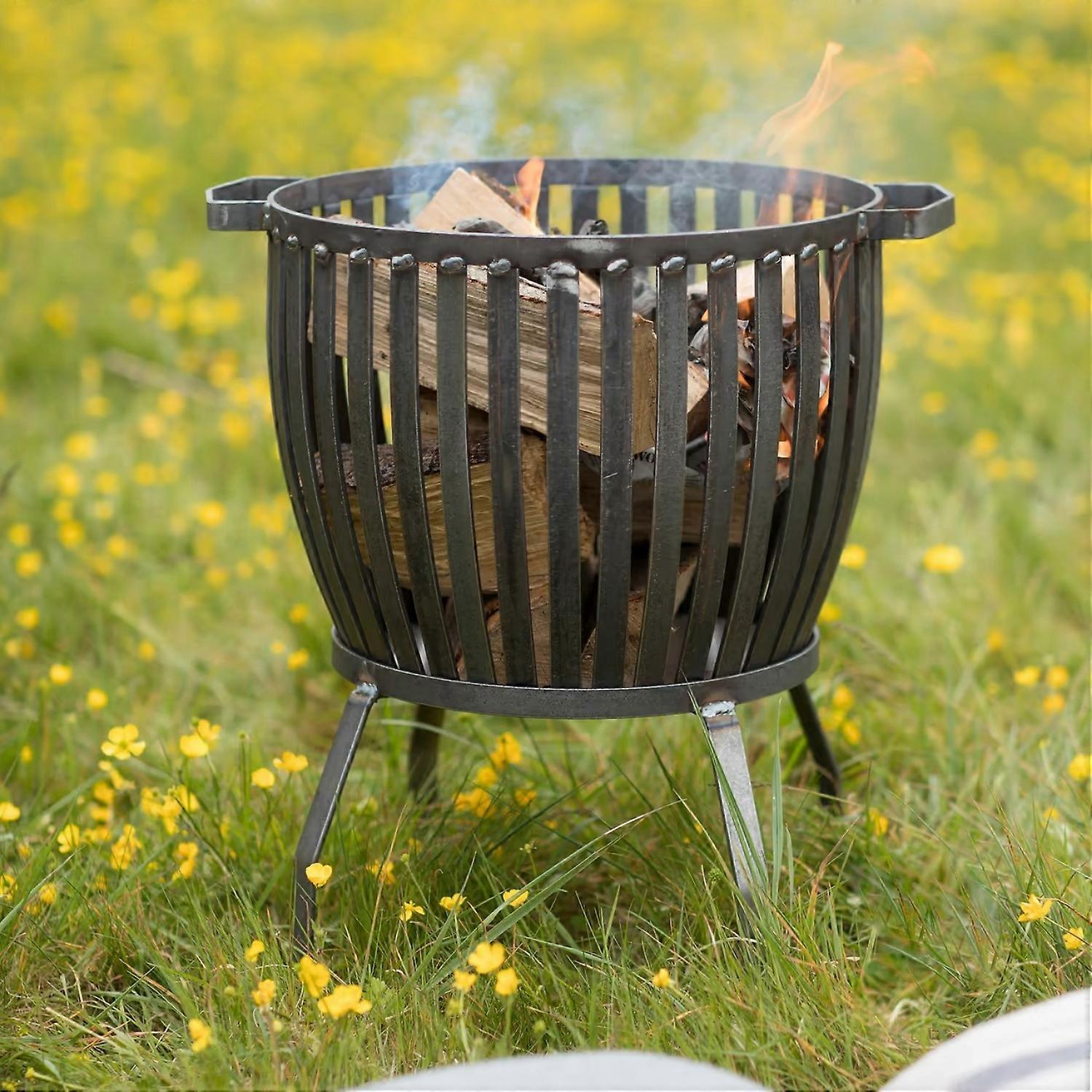 Fire Pit: Barrington 62cm Fire Pit, Raw Metal