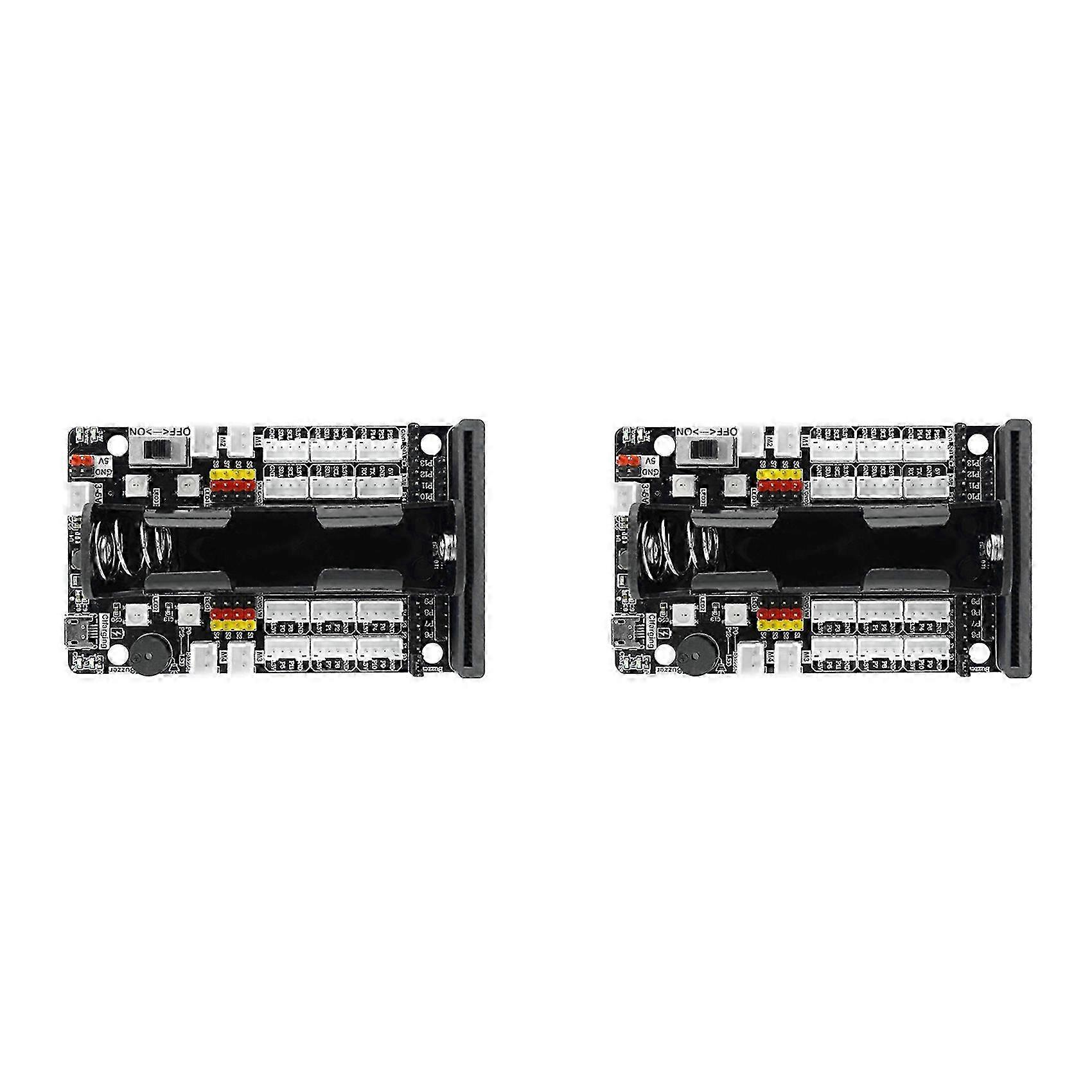 2X compatible with Micro:Bit Expansion Board Motor Servo Development Driver Board compatible with Python Programming Microbit Sensor