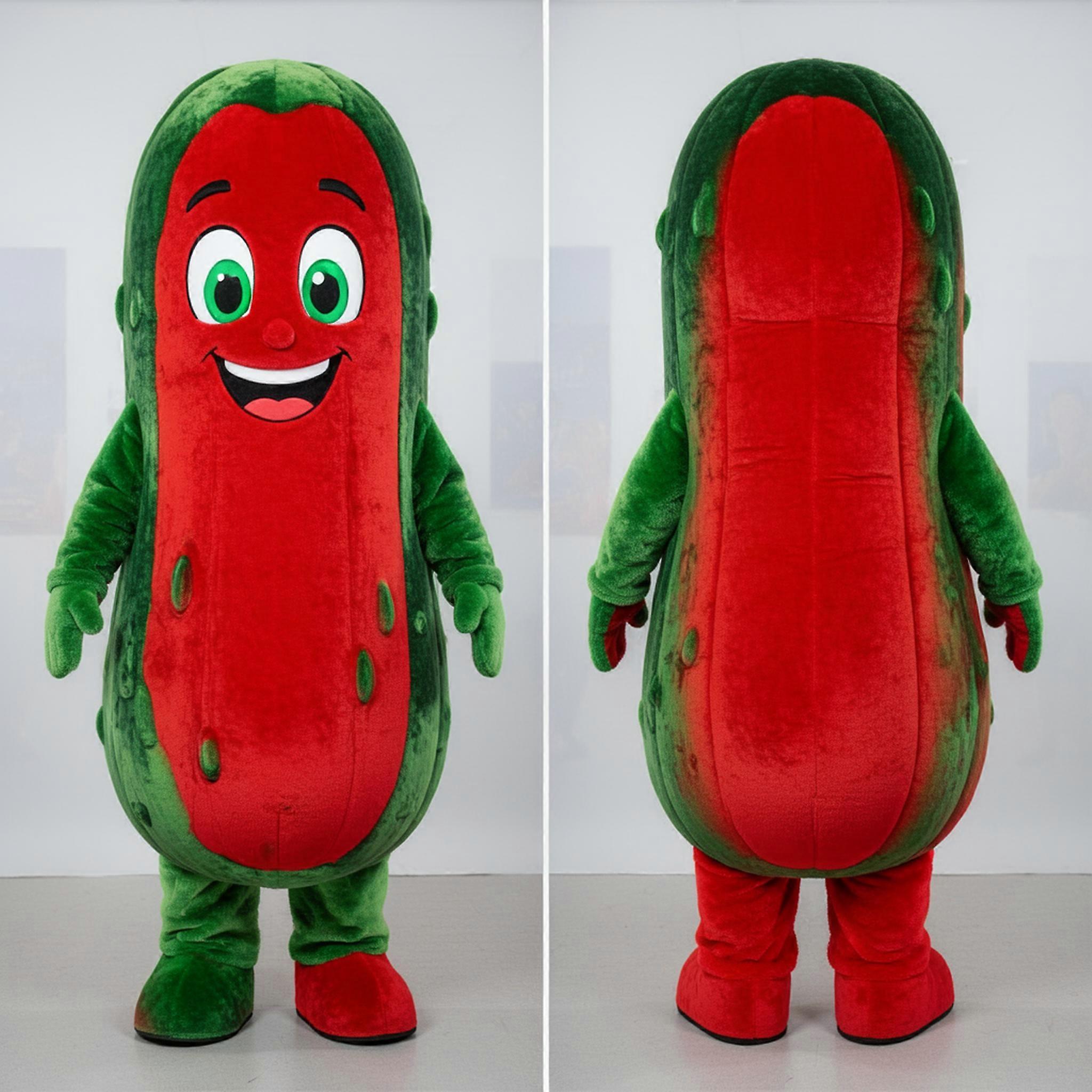 MASTICOT Crimson Velvety Cucumber Mascot