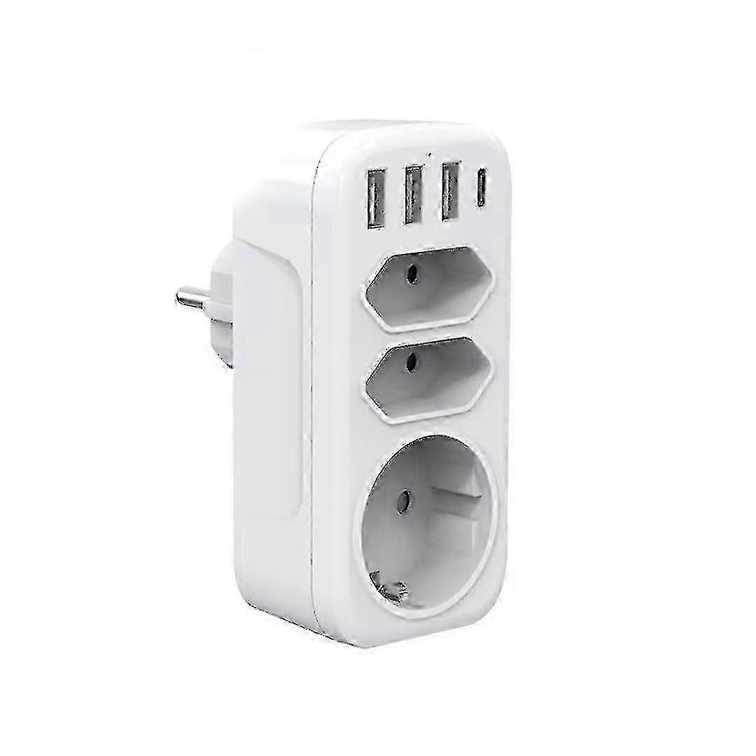 Triple Socket 7 In 1 USB Hub