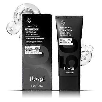 Vitamin C Licorice Root SPF50 Invisible Sunscreen Gel, Broad‑Spectrum UVA/UVB for Antioxidant Skin Conditioner Facial Use
