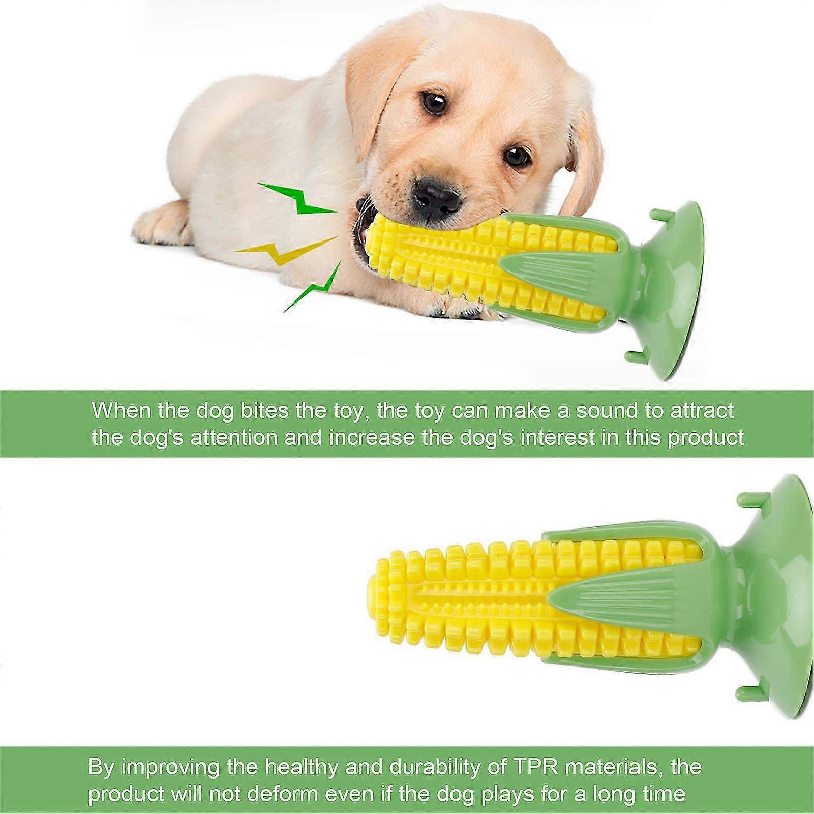 Suction-Mounted Corn Chew Toy TPR Material