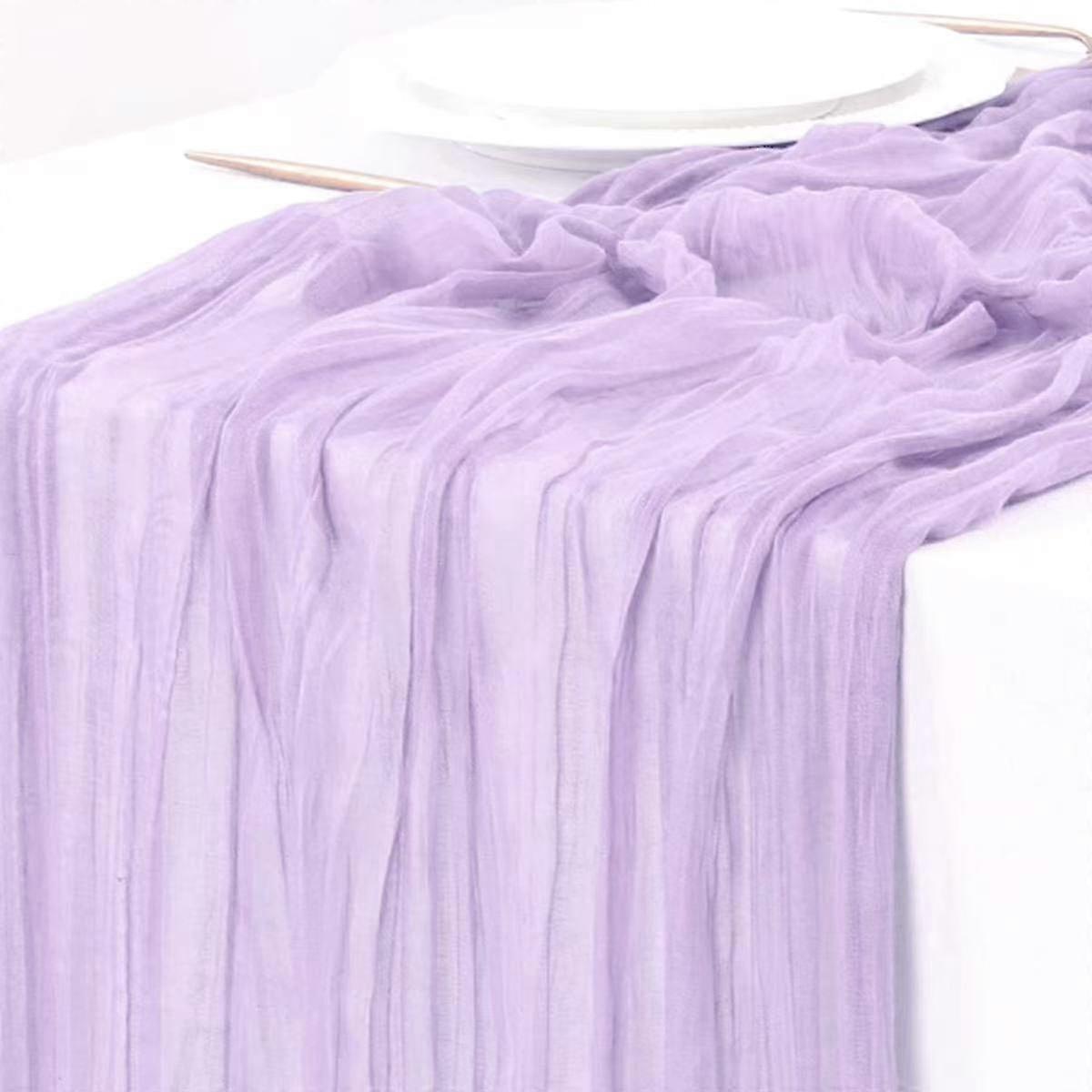 Semi-sheer Cheesecloth Table Runner