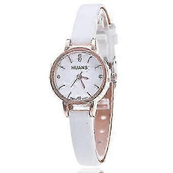 OHPA SL68 Women's Fashion Watch with Faux Leather Strap Rhinestone Accent Quartz Analog Small Dial Light Blue