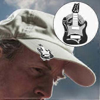 Golf Cap & Visor Clip Magnetic Alloy Ball Marker Electronic Guitar Design