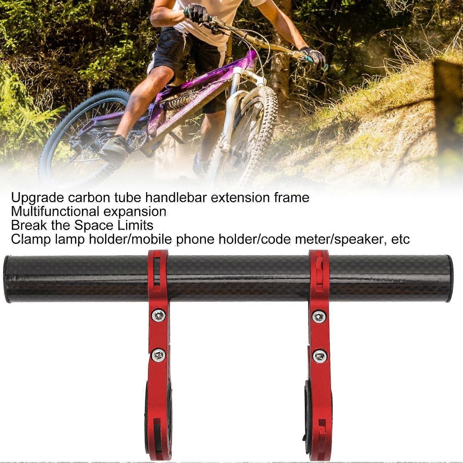 Bicycle Handlebar Double Extender Bracket Mount Bike Headlight Mount Bar Computer Holder