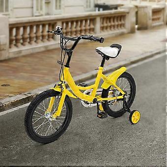 Kinderfiets - 16 Inch - Spelen - 5 tot 8 Jaar - Buiten - Geel / Wit
