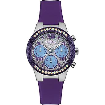 Guess watches ladies rockstar Japanese Quartz Analog Woman Watch with Silicone Bracelet W0773L4