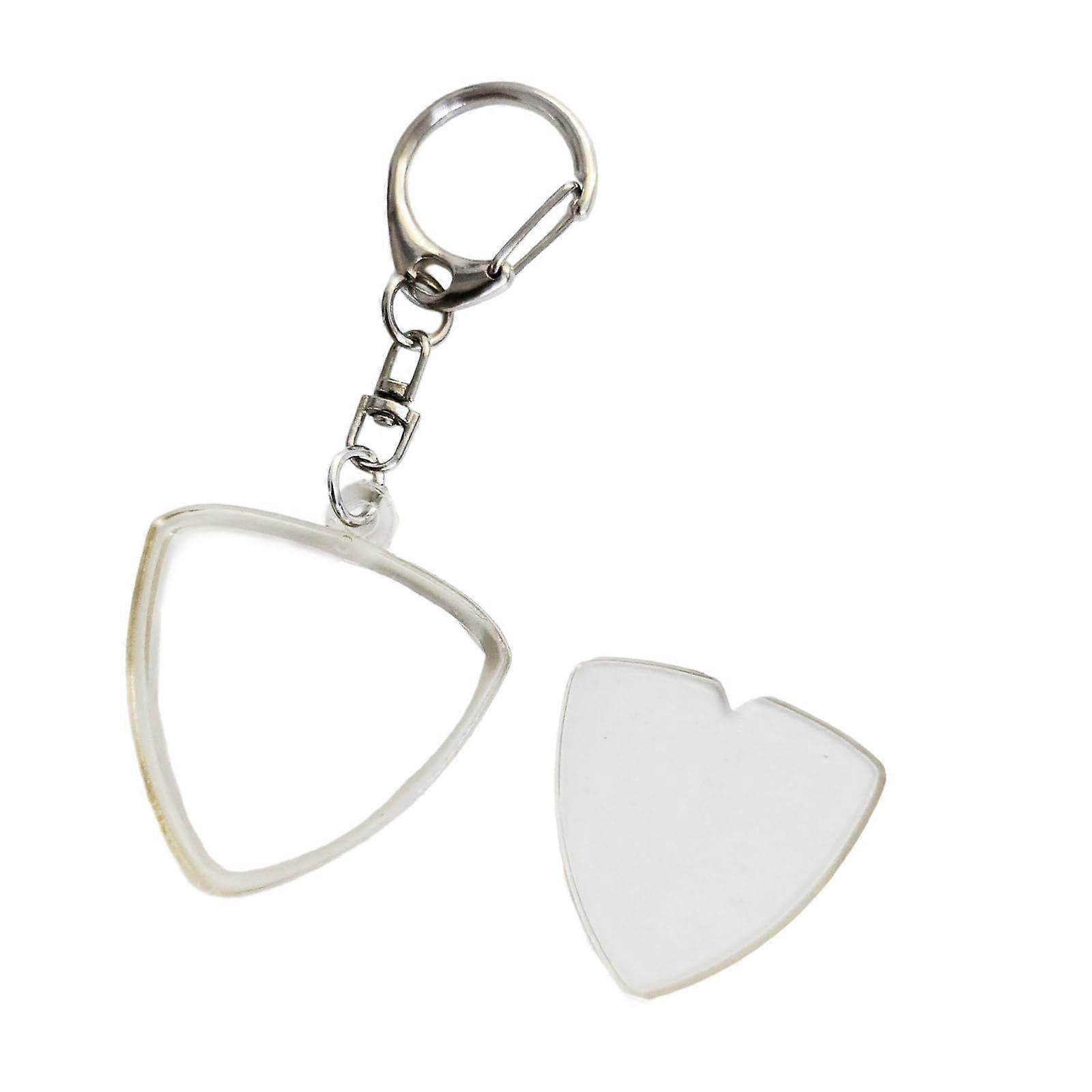 Triangle Keychain for Secure Key Organization, Durable Triangular Key Ring for Everyday Use