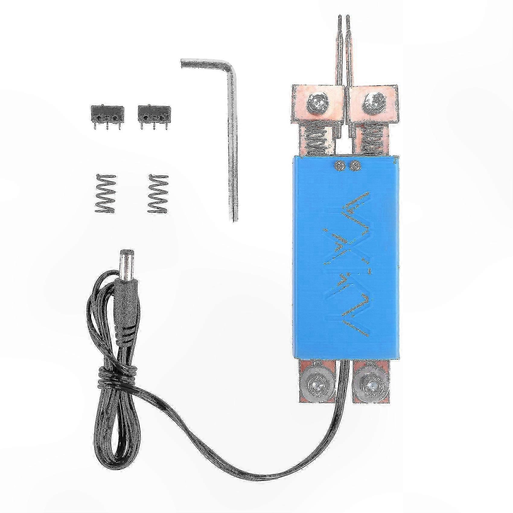 DIY Handheld Spot Welding Pen Machine with Automatic Trigger and Built-in Switch - Blue
