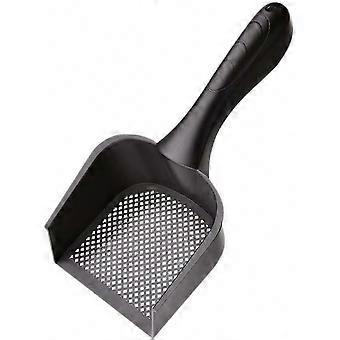 Yaju Cat Litter Scoop Thickened Plastic Cat Litter Shovel Pet Poop Scooper for Cats Black 1 Pack