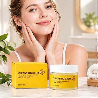 Refreshing Cleansing Balm for Face, Gentle Makeup Dissolving Facial Cleanser with Moisturising Feel for Daily Beauty Routine and Home Skincare