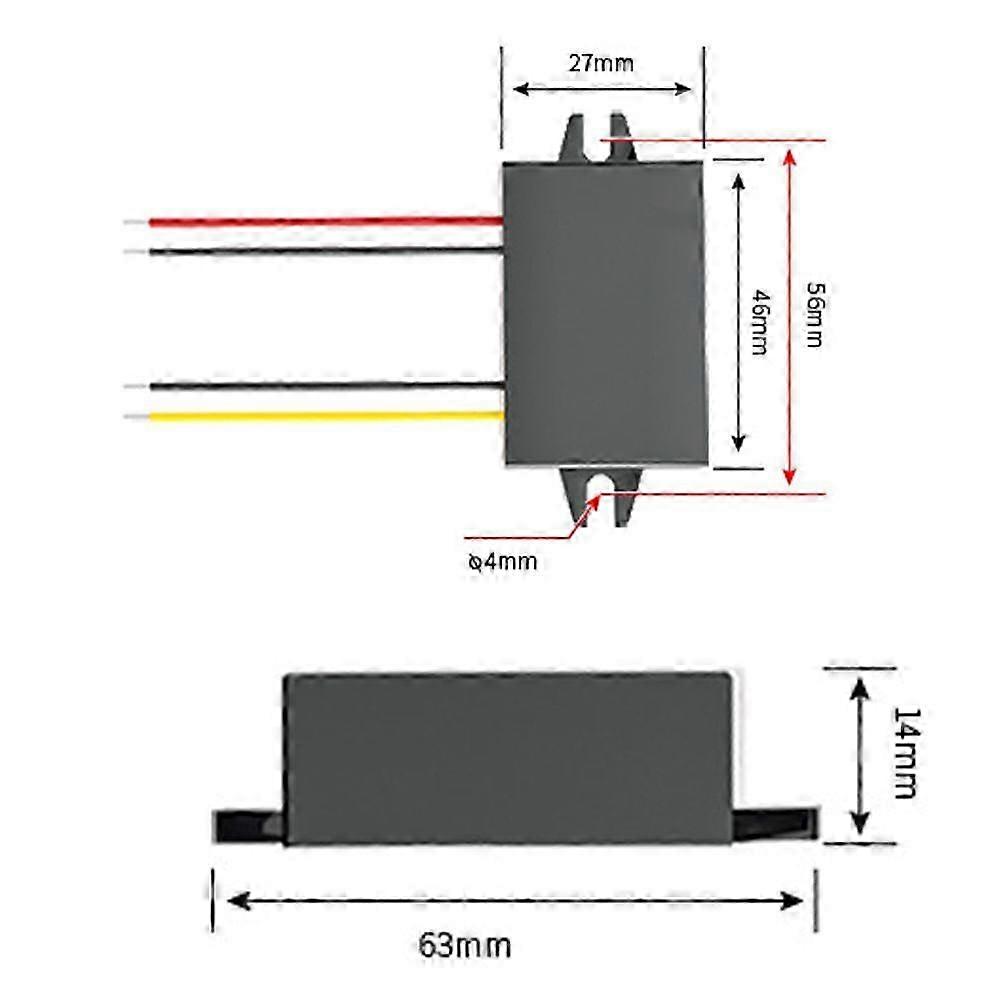 36V 48V to 12V 2A DC-DC Power Module
