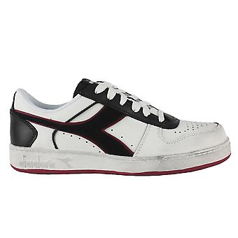 DIADORA Magic mand low icona leather 501.178568 01 C5019 Wit/Rood granata - herenschoenen