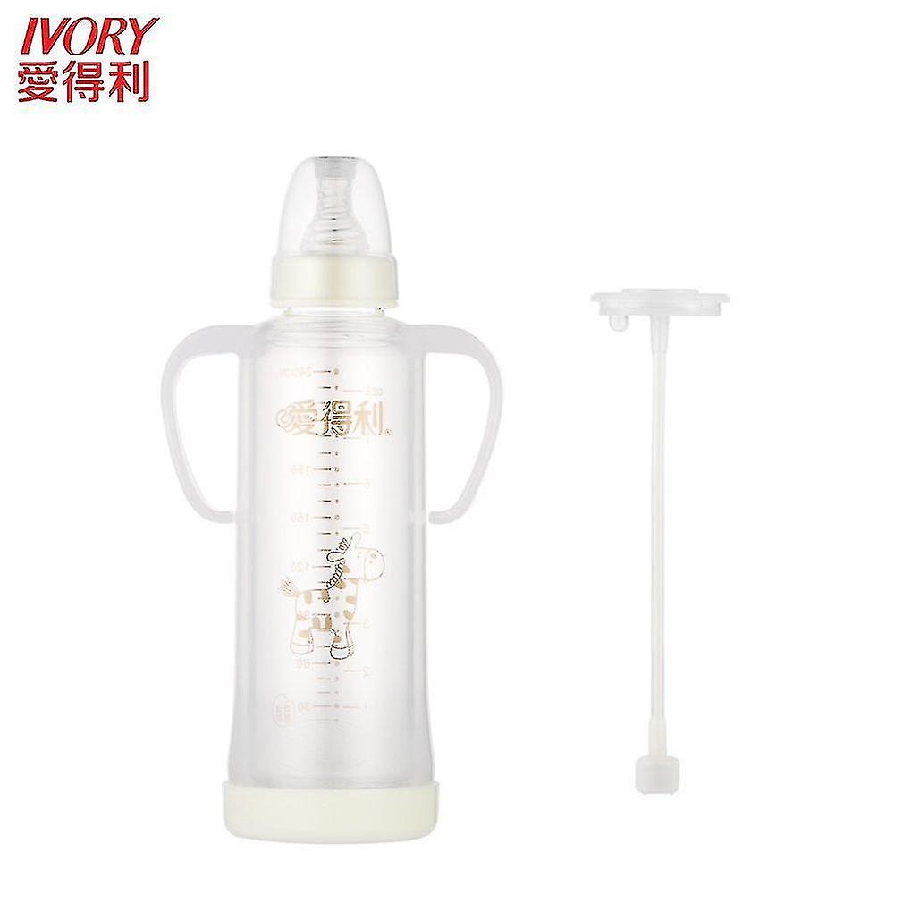 Ivory Universal Wide Neck Auto-feeding Straw Baby Learn Drinking Water Straw