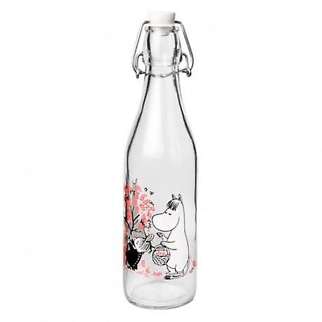 Glass bottle Moomin Carry 5 dl with patent bottle from Muurla