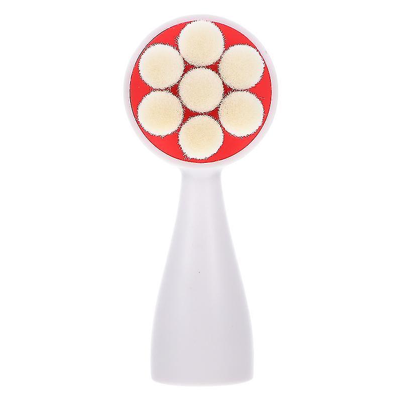 12X5cm White Skin Cleansing Brush Heads Practical Facial Scrubbing Brush Creative Face Cleaner Home