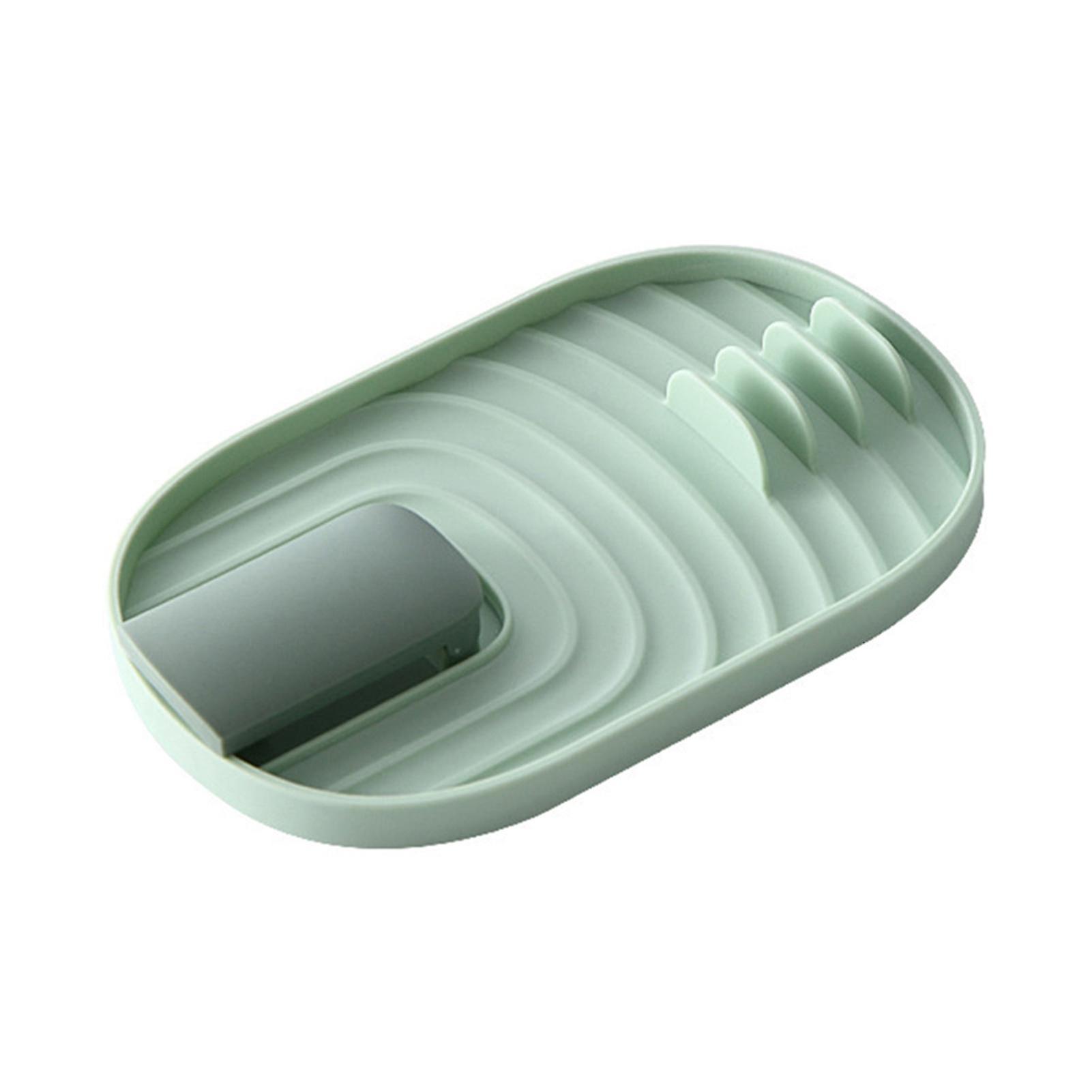 Foldable Pot Lid Holder With Drip Pad Pp Anti-slip Hanging Design Multifunction Pot Lid Stand For