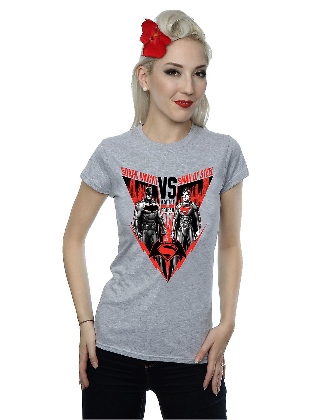 DC Comics Women's Batman v Superman Battle T-Shirt