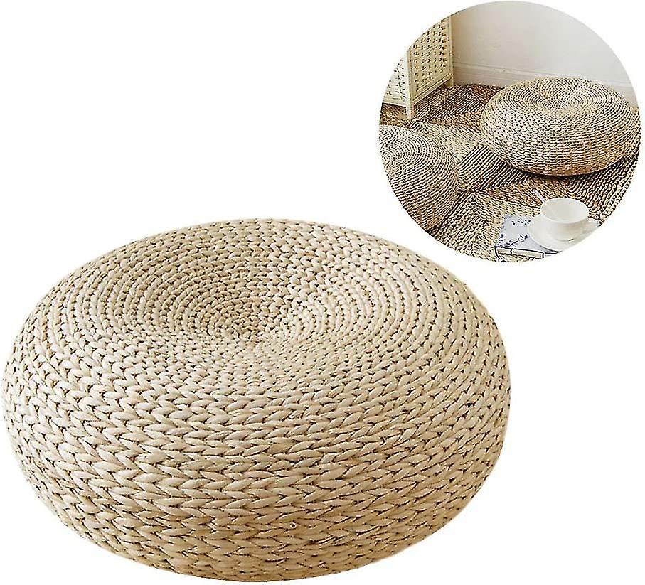 Straw Cushion Rattan Futon Meditation Meditation Cushion Hand-woven Futon Thickened Grass Pier Tatami Bay Window Cushion