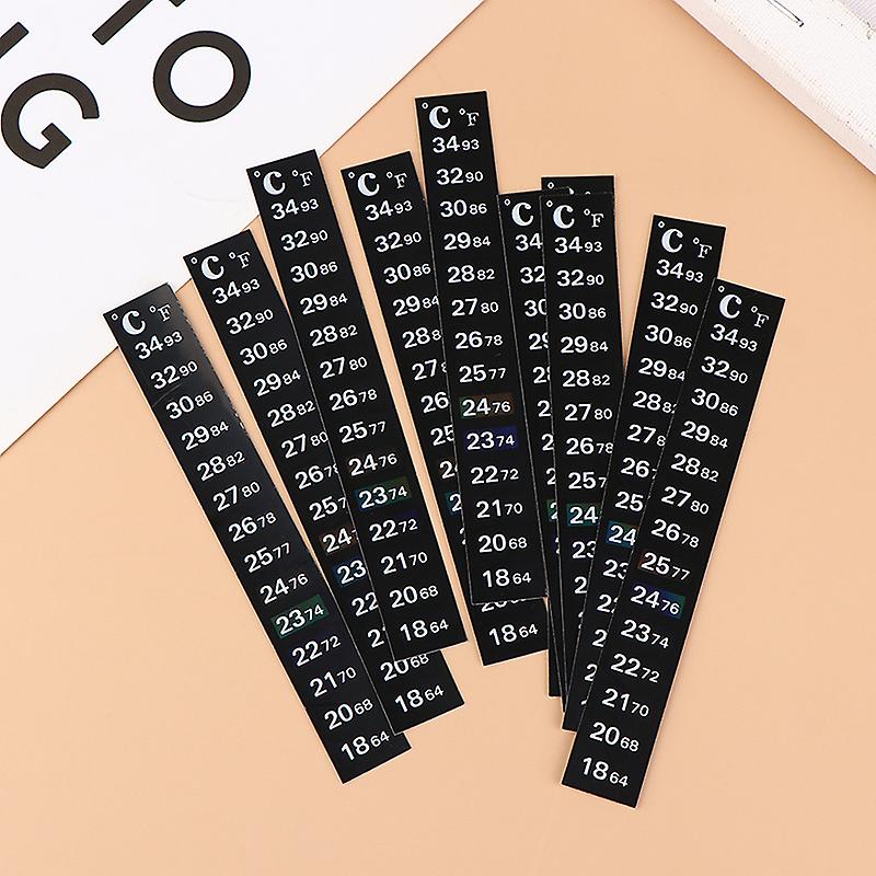 5pcs Stick-on Sticker Thermometers Digital Measurement Temperature Tools