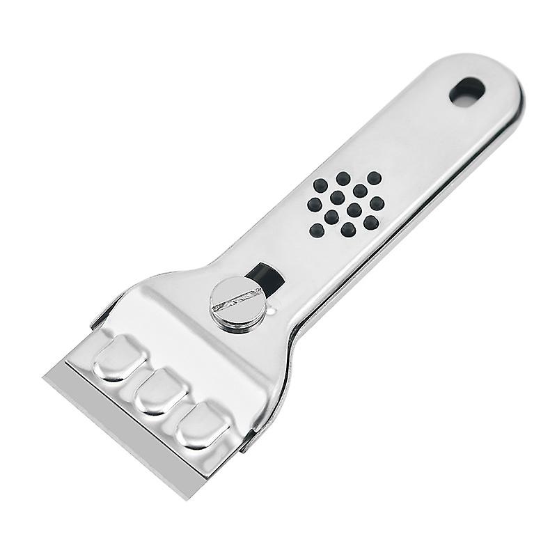 Glass Ceramic Plate Scraper Stainless Steel Glass Scraper Induction Plate Glass Ceramic Scraper Paint Scraper Squeegee Plate 13.5*4.6cm