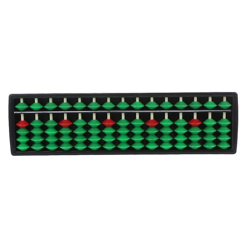 Plastic Abacus Soroban 15 Rods Beads Column School Learning Counting Tool For Ma