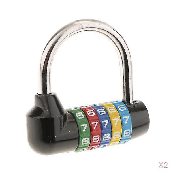 2Pack Letters Combination Lock Resettable Padlock for Toolboxes Suitcases