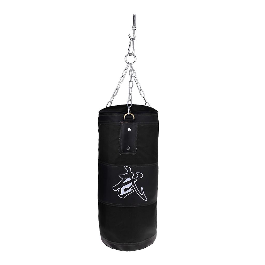 Canvas Empty Fitness Punching Bag-Black/150cm